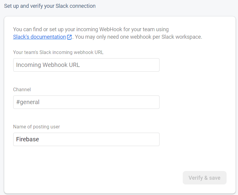 Firebase Webhook Integration - Setting Up Firebase Webhook and Slack Connection
